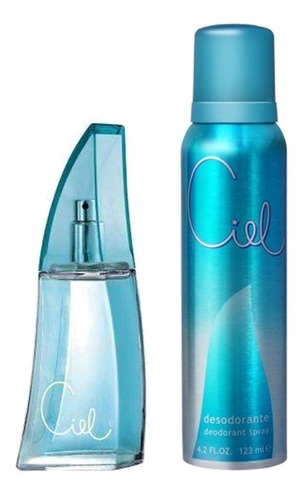 Imagen 2 de 6 de Set Ciel Perfume Desodorante Bolso Floral Mujer Original