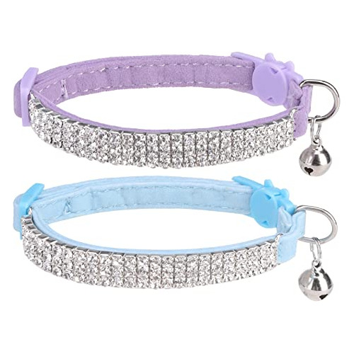 Expawlorer Collares De Terciopelo Suave Para Gatos Seguros P