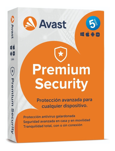 Avast Premium Security - 5 Pc - Original