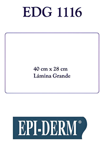 Lamina Epi-derm Edg  1116 (28 X 40 X 0.09 Cm.)