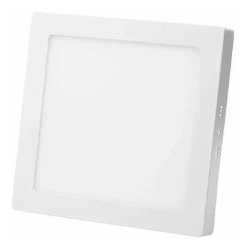 Lampara Led Panel Superficial Cuadrado 18w 6.5k Polaris