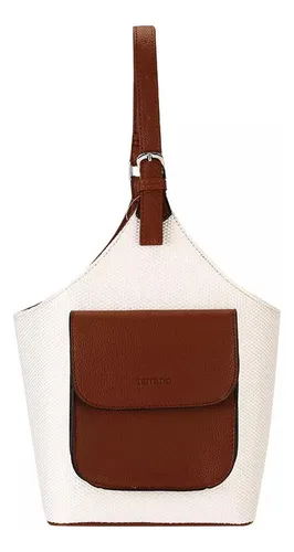 Matera Terrano Modelo Franjas Color Brandy
