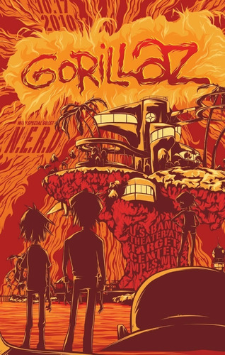 #80 Gorillaz 30x40 Envios A Todo El Pais 