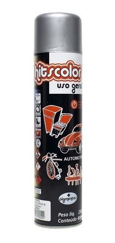 Tinta Spray Uso Geral E Automotivo 400ml - Prata Metálico