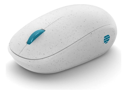 Mouse Microsoft Sem Fio Bluetooth Ocean Plastic 1000 Dpi Cor Branco Com Pontillhados