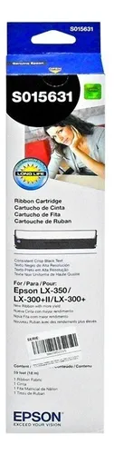 Cartucho De Cinta Epson S015631, Negro,para Impresora Lx-350