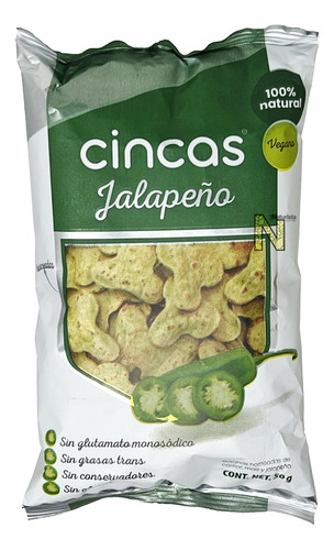 Cincas Jalapeño - Chips De Totopos De Coliflor (50 G) Cinca