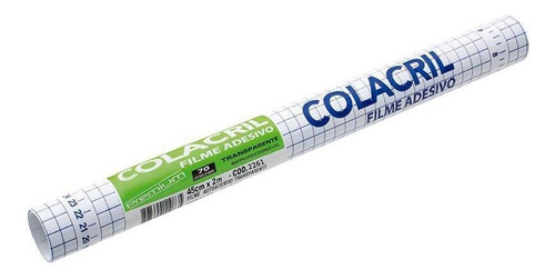 Plástico Adesivo Colacril 45cmx2m Transparente