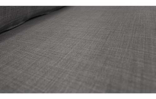 Seccional Bollen 3 Cuerpos Chenille Tipo Lino Gris