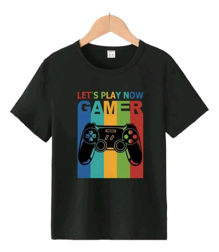 Polera Manga Corta Gamer Niños