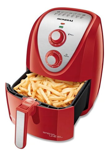 Fritadeira A Ar Special Line Mondial Afn-51-ri 5 Litros 127v Cor Vermelho