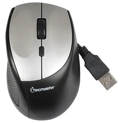 Mouse Tecmaster Usb 1600 Dpi Ajustable Tm-m0360 Silver