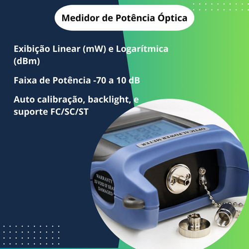 Kit Ferramentas Fibra Óptica Ftth Profissional 13 Peças 10km