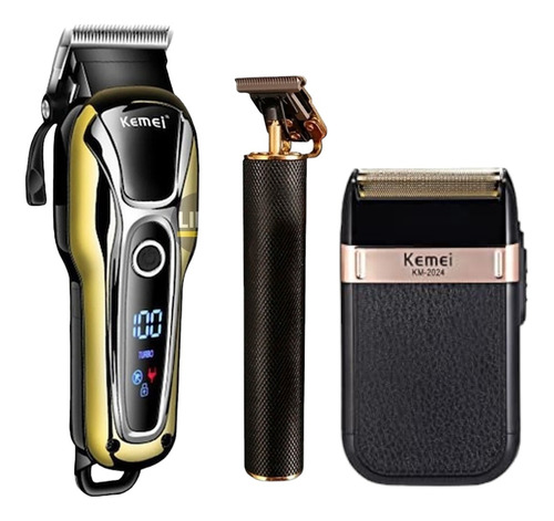 Barberia Kit Corta Pelo + Rasuradora Afeitadora + Trimmer