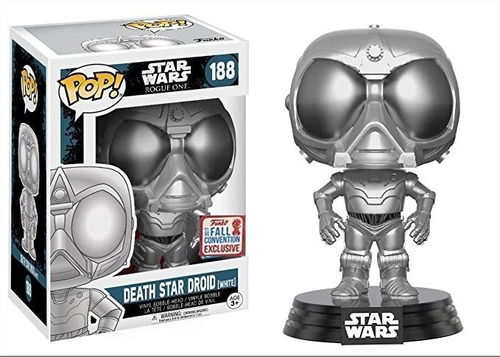 Funko Pop! Nycc Star Wars White Death Star Droid Rogue One,