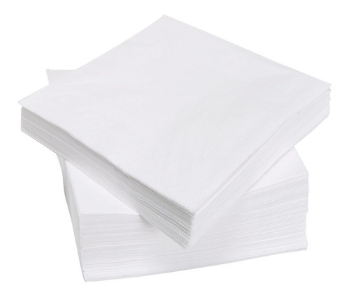 Servilletas 24 X 24 Papel Tissue Doble Hoja Blanca X 25 Unid