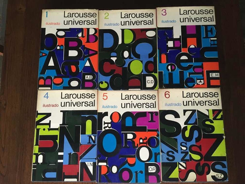 Enciclopedia Larousse Universal 6 Tomos Edición 1970