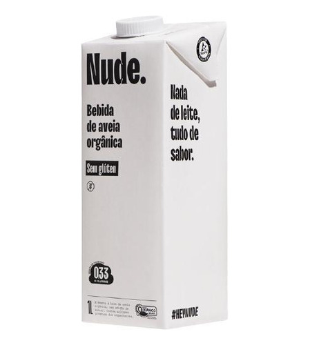 Kit 2x: Leite Vegetal De Aveia Orgânico Nude 1l