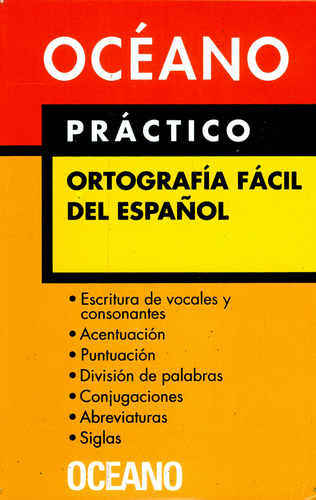 Diccionario Océano Práctico Ortografía Fácil Del Español