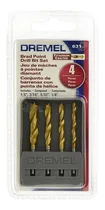 Comprar Juego 4 Brocas Mecha Acero Titanio 631 Dremel De 3,2 A 6,4