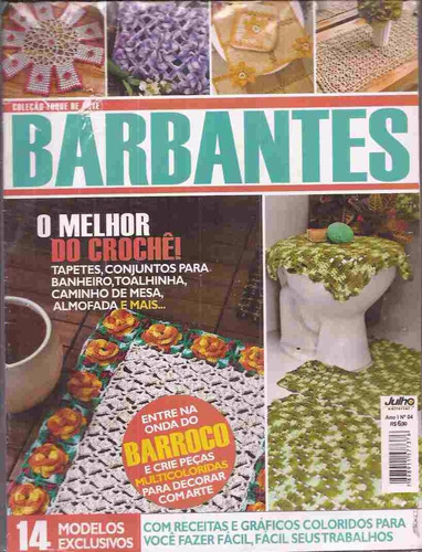 Artesanato - Barbantes Crochê Barroco Multicoloridas N° 4