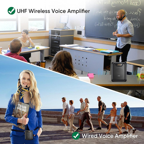 Amplificador De Voz Inalámbrico Altavoz De Voz Imperme...