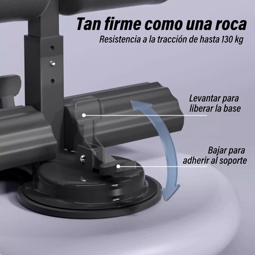 Base Ejercicio Abdominal Portátil 2 Ventosa Ajustable Altura
