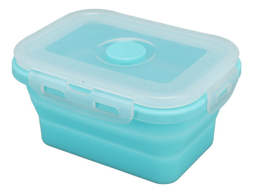 Recipiente De Silicona Azul Para Almacenamiento De Alimentos