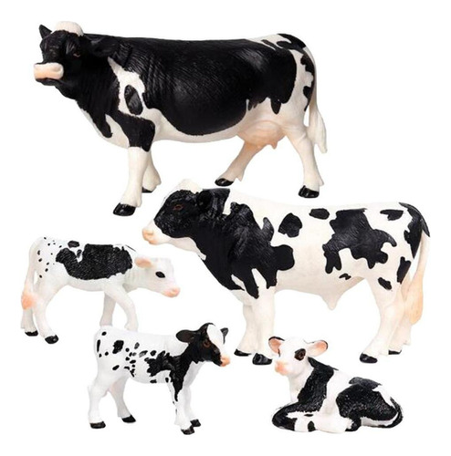 Figuras De Animales De Granja Juguetes De Vacas Miniaturas