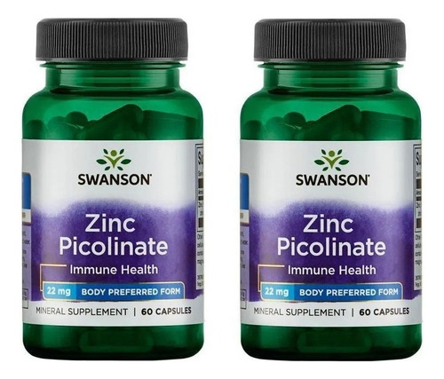 Zinc Picolinate Body Preferred Form 60caps 22mg Oferta 2unid