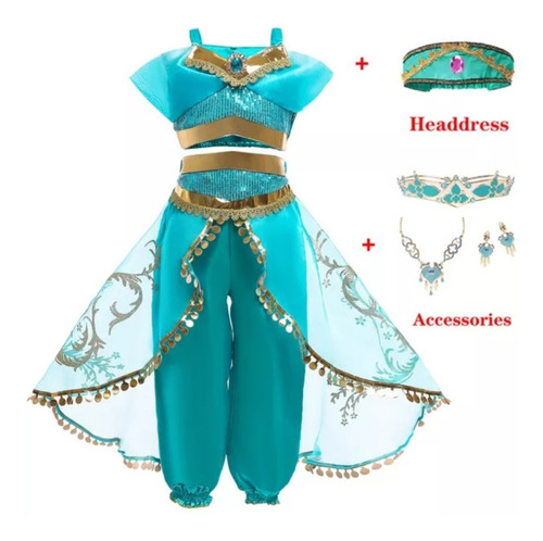 Disfraz Princesa Jasmin De Aladdin Talla 5-6 (130)