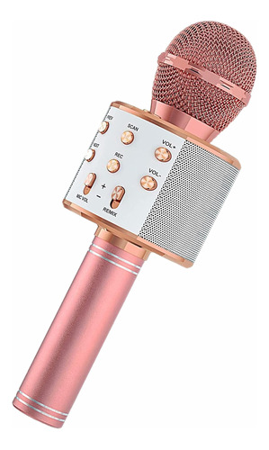 Micrófono Inalámbrico Marca Fdy /karaoke/rosa