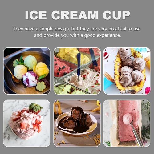 100 Tazas De Mousse, Tarta, Helado, Yogur, 100 Unidades