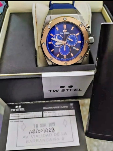 Reloj Tw Steel Ceo Acero Y Azul Edición Limitada. Azul Plateado Y Cobre Azul (Usado)