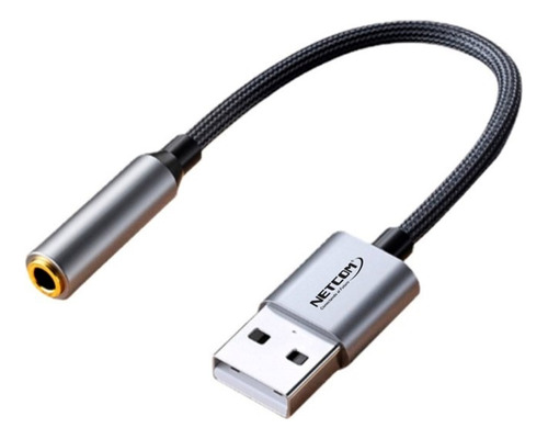 Adaptador Audio Y Micrófono Usb A 3.5mm 1 Canal Trrs Netcom