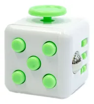 Comprar Cubo Relajante Antiestres Blanco Con Verde Fidget Cube