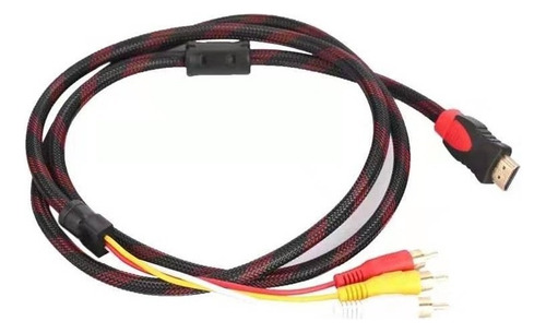 Cable Hdmi A 3 Rca Digital Audio Video Macho 1.5 Mts