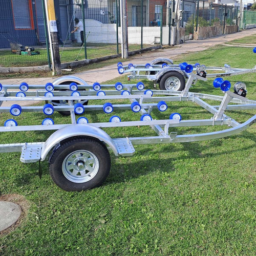 Trailer Doble Nautica En Acero Galvanizado Ponta Power Sport