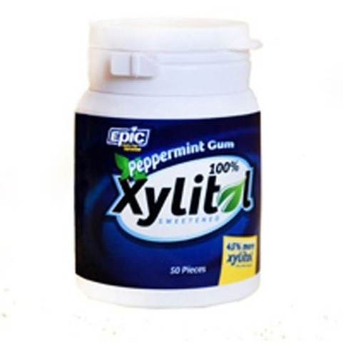 Chicle - Epic Dental Gum Ppprmnt Xylitol Swtnd 50 Ct