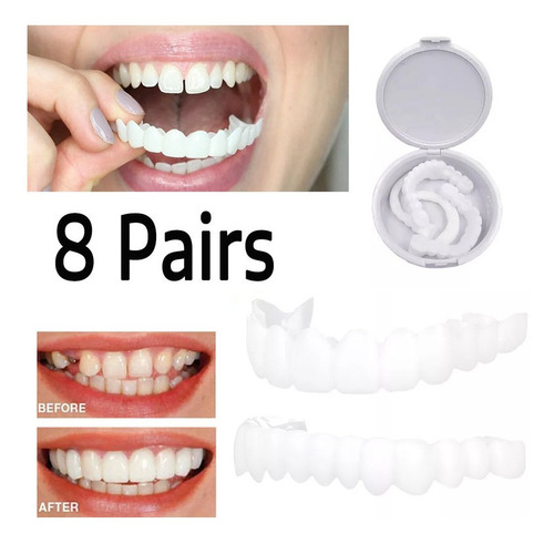 Sonrisa Perfecta Dentadura Superior Postiza Dientes Falsos