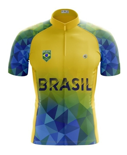 Camisa Ciclismo Brasil Mtb Speed Manga Curta