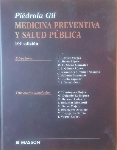 Medicina Preventina Y Salud Pública (piédrola Gil)