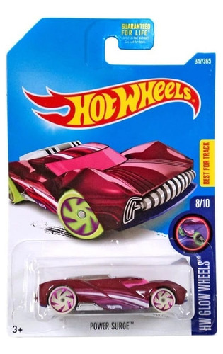 Hot Wheels Power Surge Hw Glow Wheels-bunny Toys