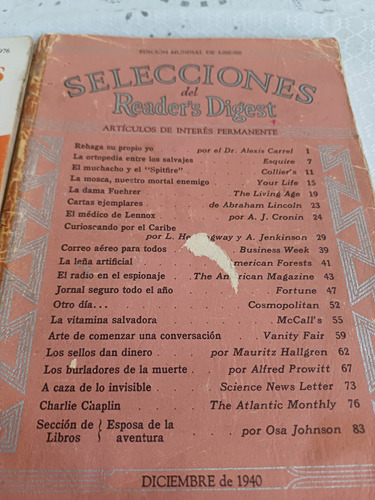 Colección Selecciones Del Readers Digest 1940 1976 