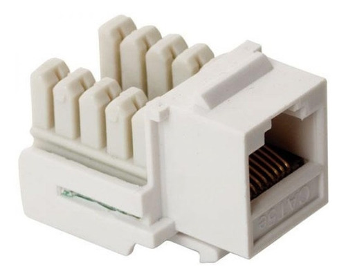 Jack Rj45 De 8 Contactos A 90° Cat 5e, Tipo Keystone