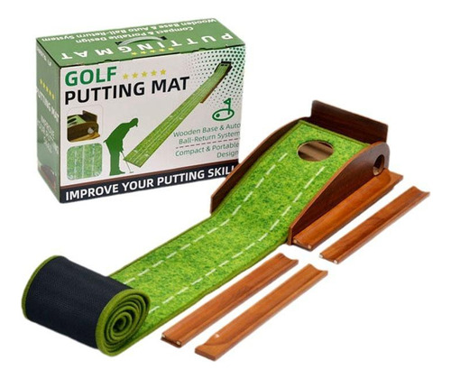 Golf Putting Green Mat Función De Automático De Pelota