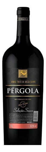 1 Vinho Tinto Mesa Suave Seleção Pergola 1 Litro Nacional