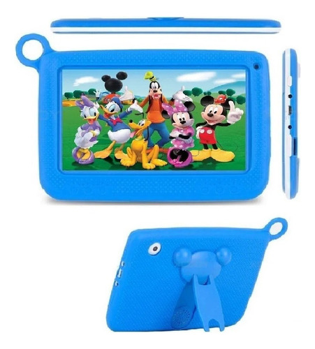 Tablet Para Niños Wifi Android Rosada Y Azul Incluye Funda