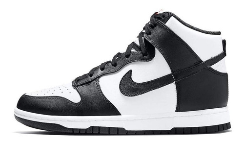 Tênis Nike Dunk High Black White Panda