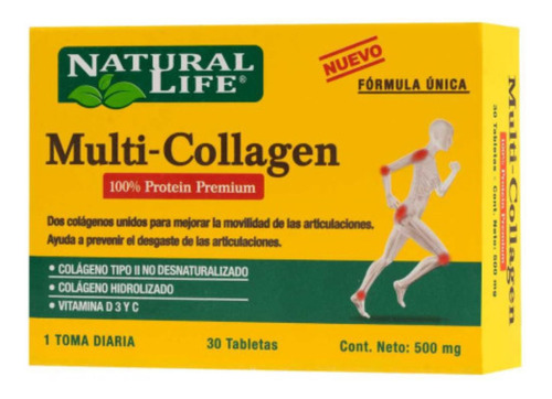 Multi-collagen Tipo Ii Y Hidrolizado Vit. 3 Y C. 2 Colagenos